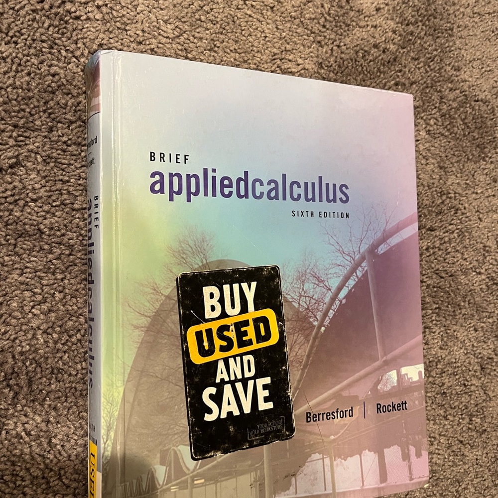 Applied calculus for business textbook